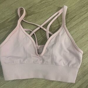 Pink lululemon sports bra